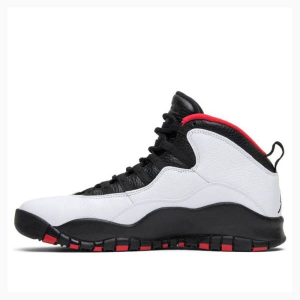 Nike Double Nickel Basketbol Ayakkabısı Air Jordan 10 Erkek Beyaz Siyah | JD-951JY