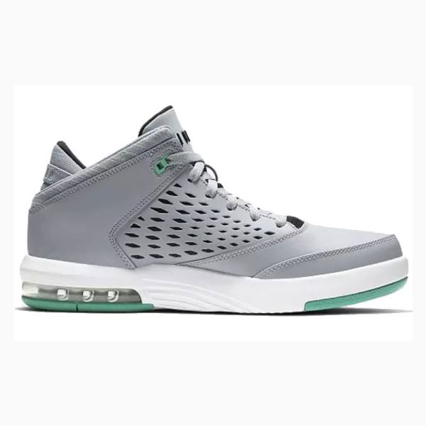 Nike Flight Origin 4 Basketbol Ayakkabısı Air Jordan Erkek Gri Yeşil | JD-079LS