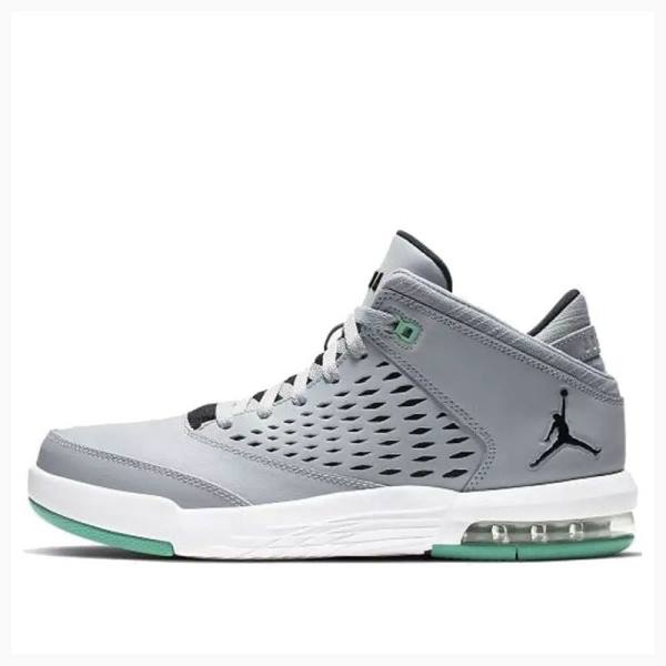 Nike Flight Origin 4 Basketbol Ayakkabısı Air Jordan Erkek Gri Yeşil | JD-079LS