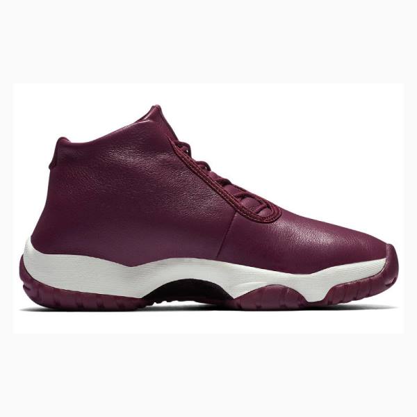 Nike Future Deri Basketbol Ayakkabısı Air Jordan Kadın Bordeaux | JD-146AY