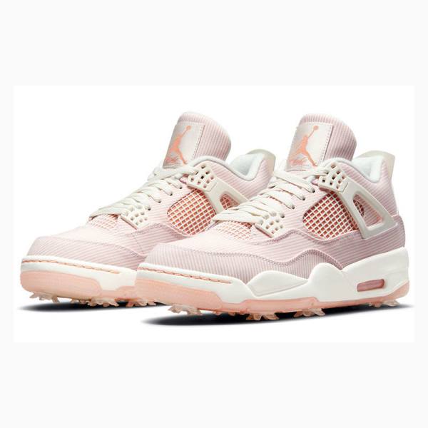 Nike Golf Apricot Agate Basketbol Ayakkabısı Air Jordan 4 Erkek Pembe | JD-305ST