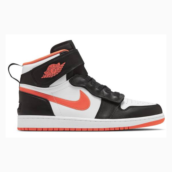 Nike Hi FlyEase Basketbol Ayakkabısı Air Jordan 1 Erkek Siyah Turuncu | JD-827PZ