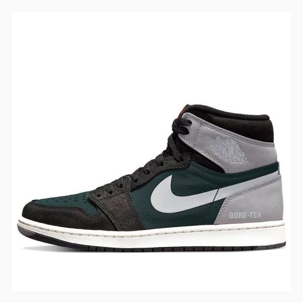 Nike High Element Gore-Tex Particle Basketbol Ayakkabısı Air Jordan 1 Erkek Siyah Gri | JD-638TS