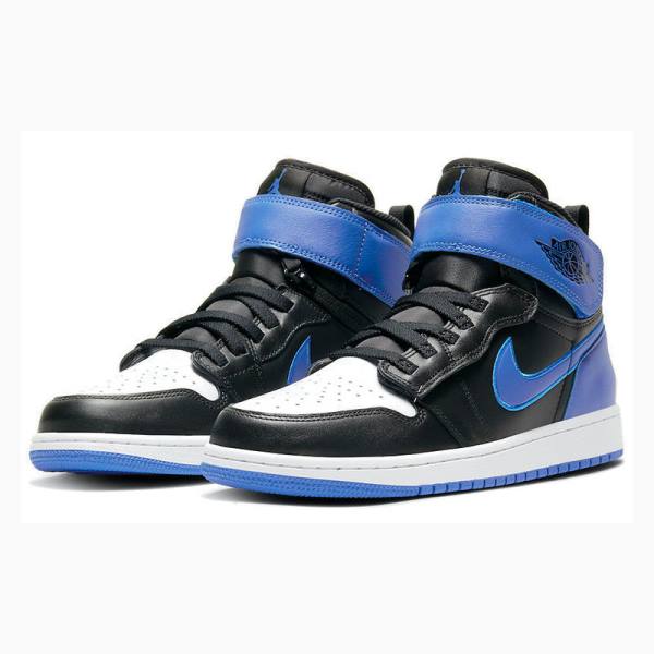 Nike High FlyEase 'Hyper Royal' Basketbol Ayakkabısı Air Jordan 1 Erkek Siyah Mavi | JD-712UW