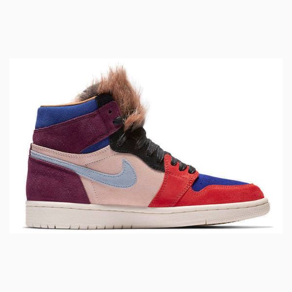 Nike High OG NRG Aleali May Basketbol Ayakkabısı Air Jordan 1 Kadın Turuncu Mavi Mor | JD-731VE