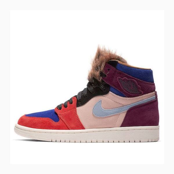 Nike High OG NRG Aleali May Basketbol Ayakkabısı Air Jordan 1 Kadın Turuncu Mavi Mor | JD-731VE