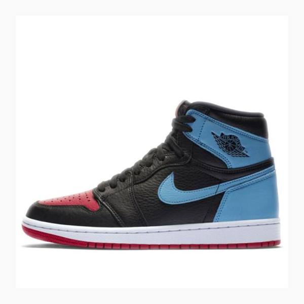 Nike High OG UNC To Chicago Basketbol Ayakkabısı Air Jordan 1 Kadın Siyah Mavi | JD-762WM