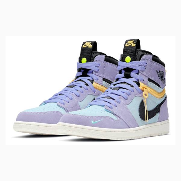 Nike High Switch Pulse Basketbol Ayakkabısı Air Jordan 1 Erkek Mor | JD-135XV