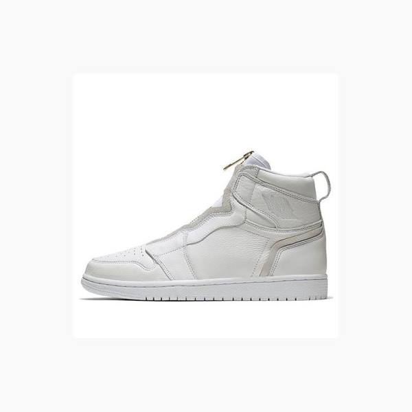 Nike High Zip Basketbol Ayakkabısı Air Jordan 1 Kadın Beyaz | JD-402LV