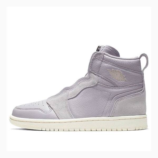 Nike High Zip Basketbol Ayakkabısı Air Jordan 1 Kadın Gri | JD-923LD