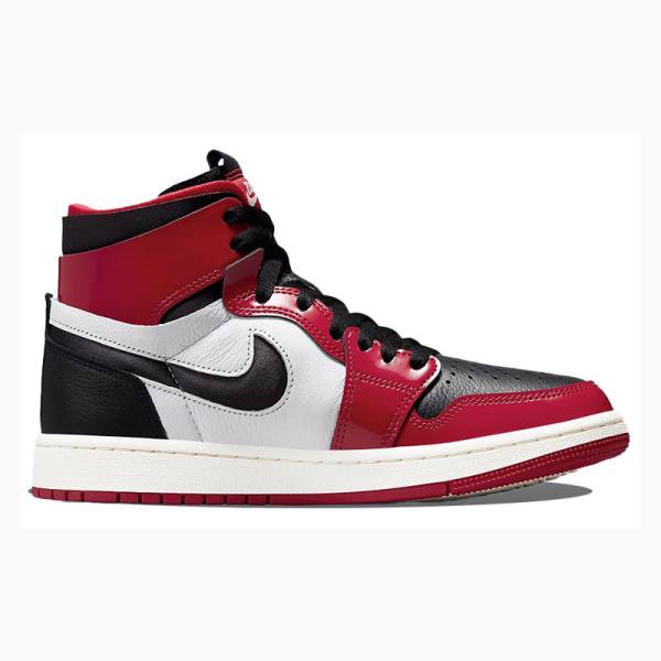 Nike High Zoom Air CMFT Rugan Chicago Basketbol Ayakkabısı Air Jordan 1 Kadın Kırmızı Siyah | JD-851EV