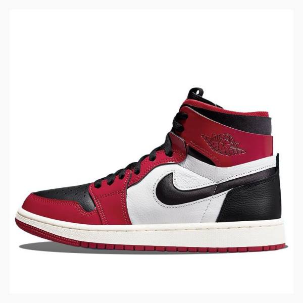 Nike High Zoom Air CMFT Rugan Chicago Basketbol Ayakkabısı Air Jordan 1 Kadın Kırmızı Siyah | JD-851EV