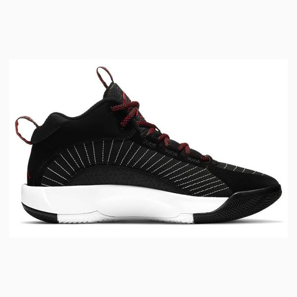 Nike Jumpman 2021 PF Bred Basketbol Ayakkabısı Air Jordan Erkek Siyah Beyaz Kırmızı | JD-293WV