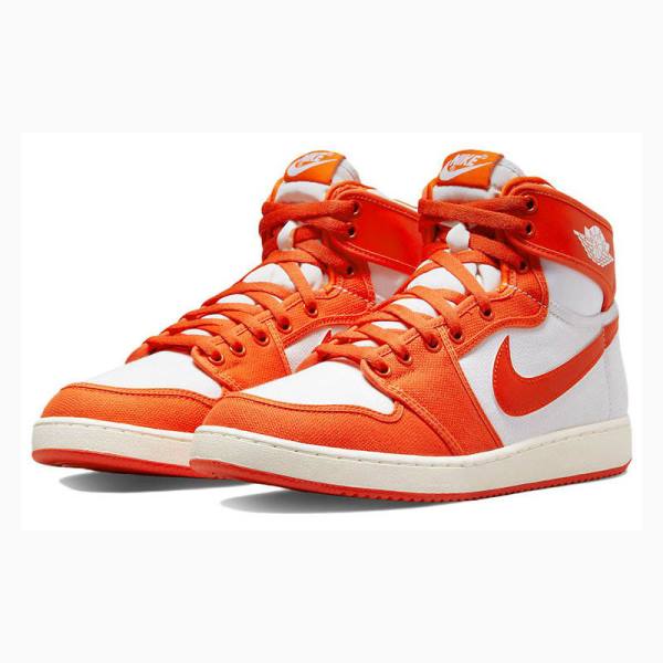 Nike KO Rush Basketbol Ayakkabısı Air Jordan 1 Erkek Turuncu | JD-687YJ