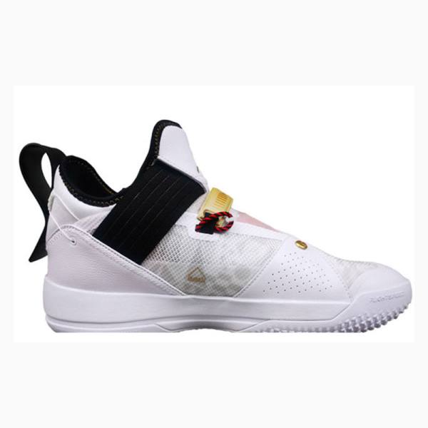 Nike Koşu Ayakkabısı Air Jordan 33 Kadın Siyah Beyaz | JD-154FT