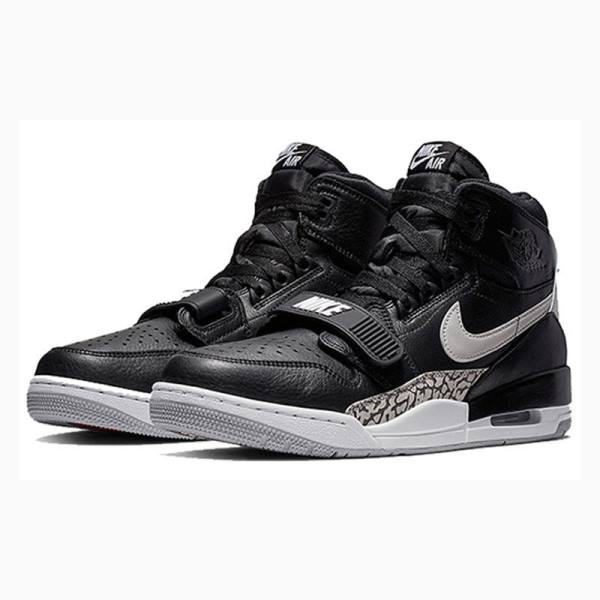 Nike Legacy 312 Basketbol Ayakkabısı Air Jordan Erkek Siyah Beyaz | JD-506ZF