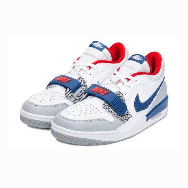 Nike Legacy 312 Low French Spor Ayakkabı Air Jordan Kadın Beyaz Mavi Kırmızı | JD-418KN