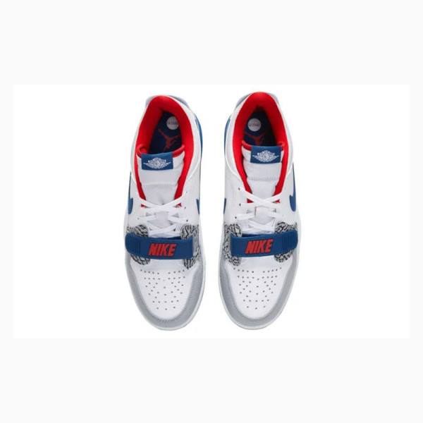 Nike Legacy 312 Low French Spor Ayakkabı Air Jordan Kadın Beyaz Mavi Kırmızı | JD-418KN