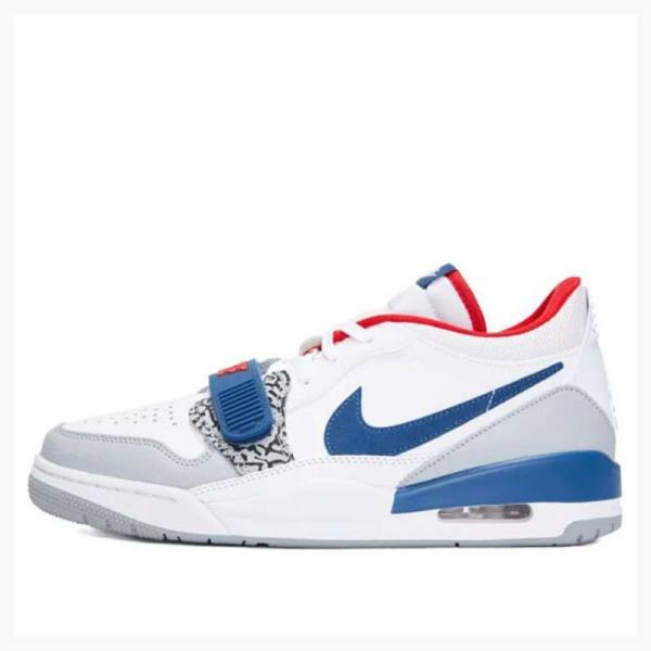 Nike Legacy 312 Low French Spor Ayakkabı Air Jordan Kadın Beyaz Mavi Kırmızı | JD-418KN