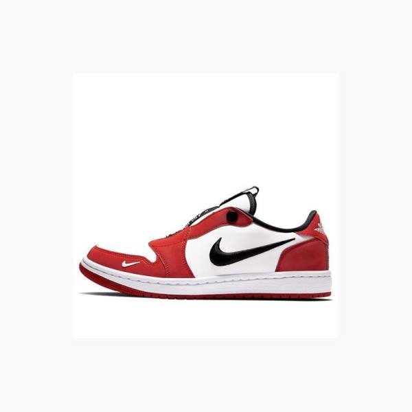 Nike Low Chicago Spor Ayakkabı Air Jordan 1 Kadın Kırmızı Siyah | JD-712TU