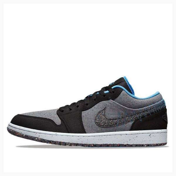 Nike Low Crater Spor Ayakkabı Air Jordan 1 Erkek Siyah Gri | JD-209GI