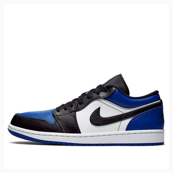 Nike Low Royal Burunlu Spor Ayakkabı Air Jordan 1 Erkek Siyah Mavi | JD-285GT