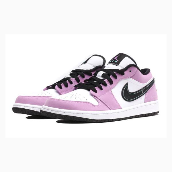 Nike Low SE 'Light Purple' Spor Ayakkabı Air Jordan 1 Erkek Mor Siyah | JD-035MJ