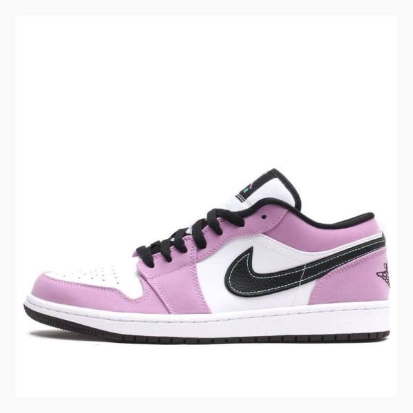 Nike Low SE \'Light Purple\' Spor Ayakkabı Air Jordan 1 Erkek Mor Siyah | JD-035MJ