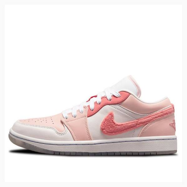 Nike Low SE Mighty Swooshers (W) Spor Ayakkabı Air Jordan 1 Kadın Pembe | JD-953VQ