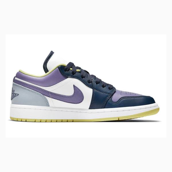 Nike Low SE Mismatched - Purple Magenta Spor Ayakkabı Air Jordan 1 Kadın Renkli | JD-647HU