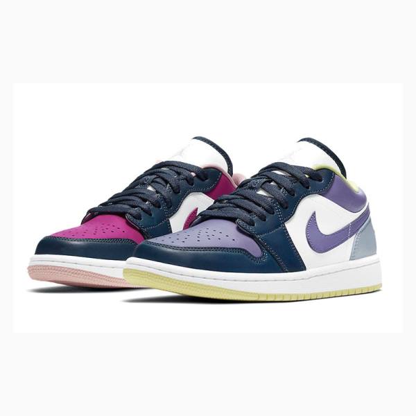 Nike Low SE Mismatched - Purple Magenta Spor Ayakkabı Air Jordan 1 Kadın Renkli | JD-647HU