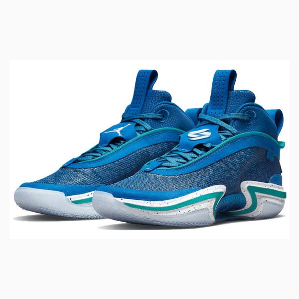 Nike Luka PE Luka Doncic Basketbol Ayakkabısı Air Jordan 36 Erkek Beyaz Mavi | JD-329CX