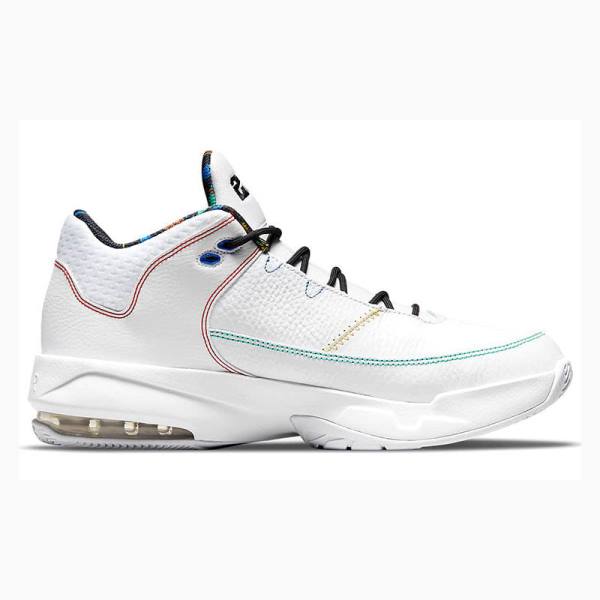 Nike Max Aura 3 Basketbol Ayakkabısı Air Jordan Erkek Beyaz Siyah Kırmızı | JD-510TG