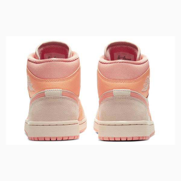 Nike Mid Cut Apricot (W) Basketbol Ayakkabısı Air Jordan 1 Kadın Turuncu | JD-954SA