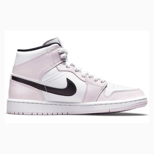 Nike Mid Cut Barely Basketbol Ayakkabısı Air Jordan 1 Kadın Pembe | JD-489WR