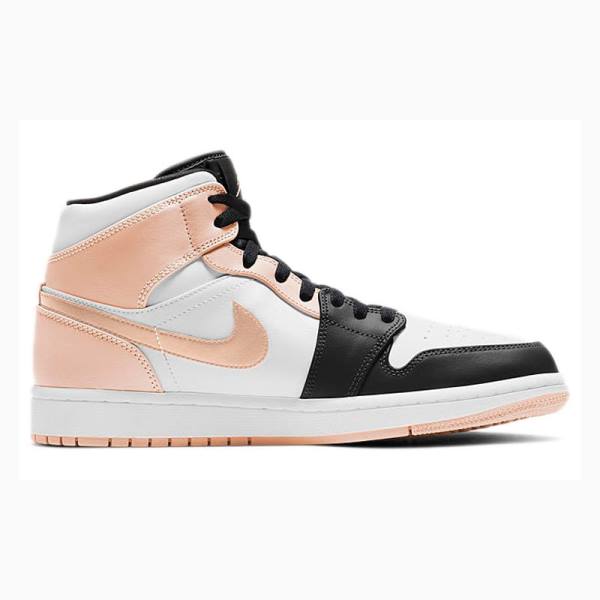 Nike Mid Cut Crimson Tint Basketbol Ayakkabısı Air Jordan 1 Erkek Pembe | JD-203KL