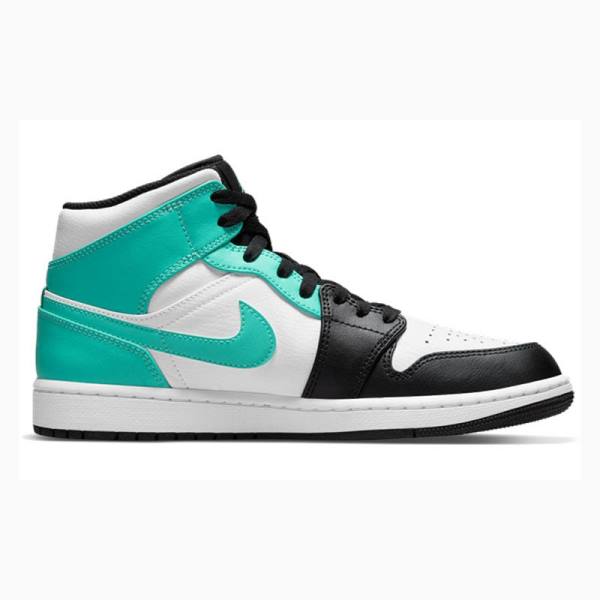 Nike Mid Cut Igloo Basketbol Ayakkabısı Air Jordan 1 Erkek Mavi Siyah | JD-564AV