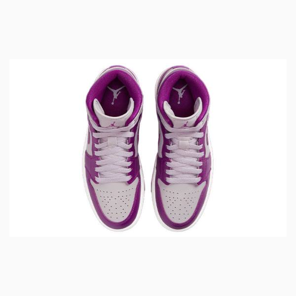 Nike Mid Cut Magenta Basketbol Ayakkabısı Air Jordan 1 Kadın Mor | JD-086UY