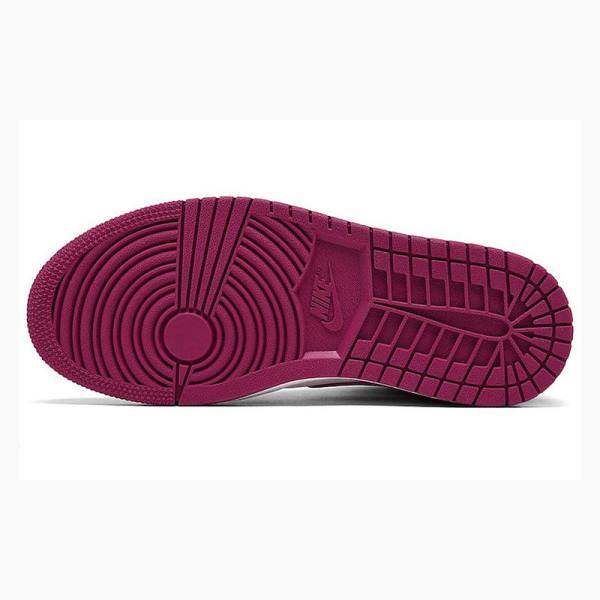 Nike Mid Cut Magenta Basketbol Ayakkabısı Air Jordan 1 Kadın Siyah Mor | JD-791LG