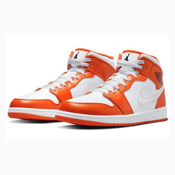 Nike Mid Cut SE Electro Basketbol Ayakkabısı Air Jordan 1 Erkek Turuncu | JD-683XW