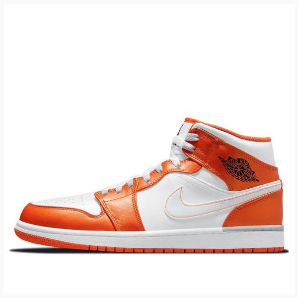 Nike Mid Cut SE Electro Basketbol Ayakkabısı Air Jordan 1 Erkek Turuncu | JD-683XW