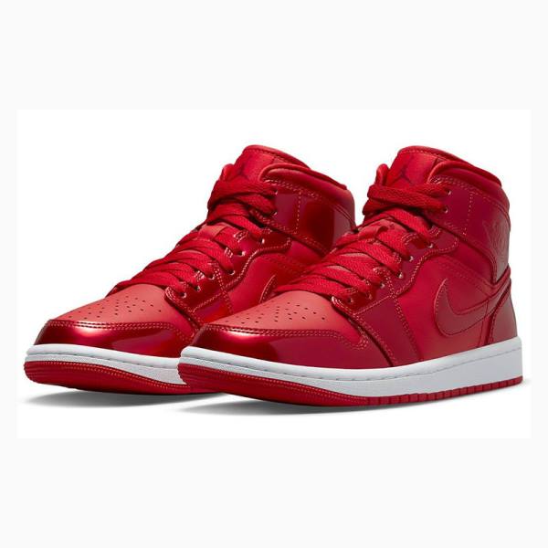 Nike Mid Cut SE Pomegranate Basketbol Ayakkabısı Air Jordan 1 Kadın Kırmızı | JD-520LZ