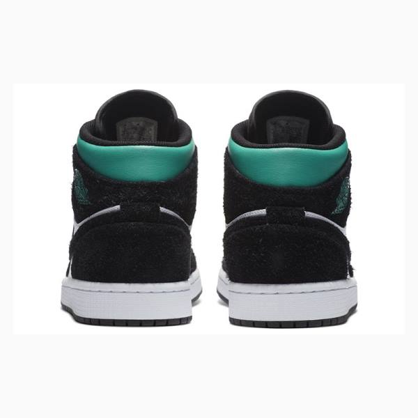 Nike Mid Cut SE South Beach Basketbol Ayakkabısı Air Jordan 1 Erkek Siyah Beyaz | JD-945LZ