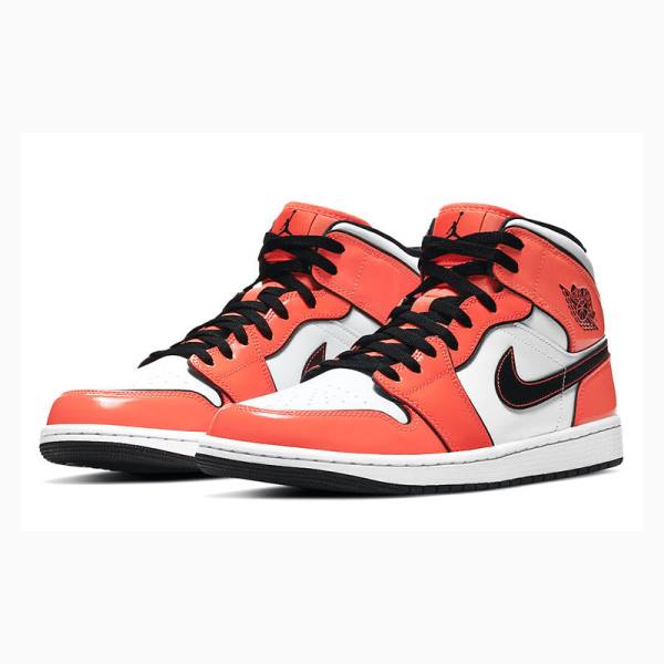 Nike Mid Cut SE Turf Basketbol Ayakkabısı Air Jordan 1 Erkek Turuncu | JD-423VL