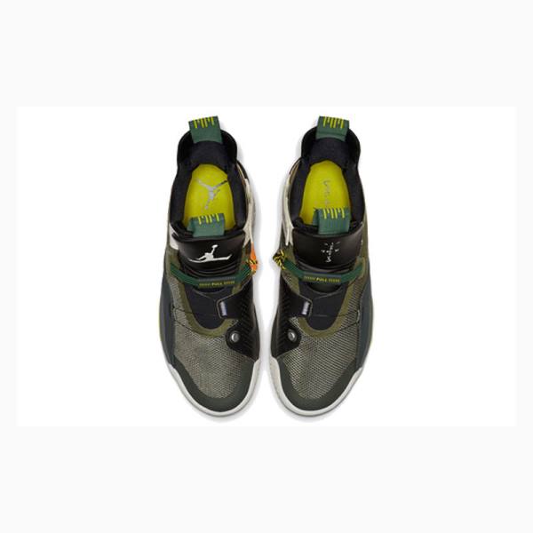 Nike NRG x Travis Scott Army Basketbol Ayakkabısı Air Jordan 33 Erkek Zeytin Yeşili | JD-458ZB