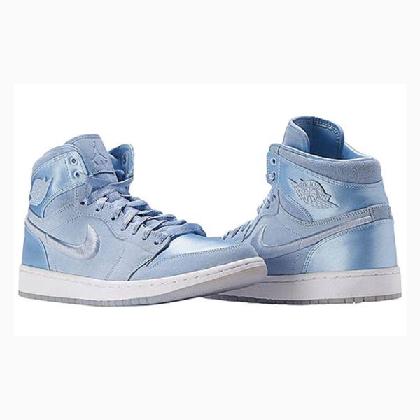 Nike RET High SOH Hydrogen Blue Basketbol Ayakkabısı Air Jordan 1 Kadın Mavi | JD-164GJ