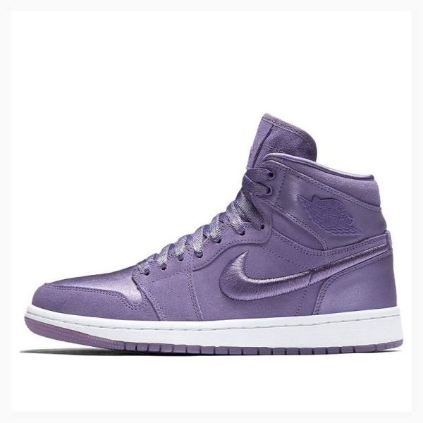 Nike RET High SOH PURPLE EARTH/White-METALLIC GOLD Basketbol Ayakkabısı Air Jordan 1 Kadın Mor | JD-743FB