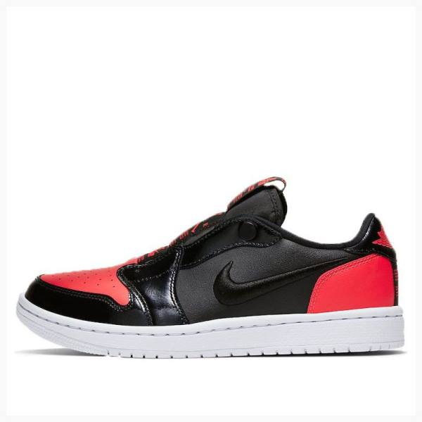 Nike RET Low SLIP JORDAN LEGACY Spor Ayakkabı Air Jordan 1 Kadın Siyah Kırmızı | JD-834LH