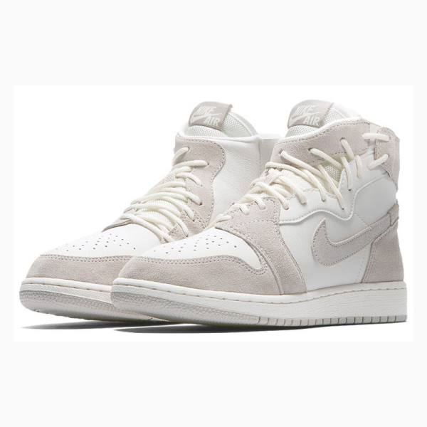 Nike Rebel XX Moon Particle Basketbol Ayakkabısı Air Jordan 1 Kadın Beyaz Gri | JD-794OY