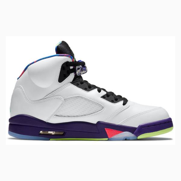 Nike Retro Alternate Bel-Air Basketbol Ayakkabısı Air Jordan 5 Erkek Beyaz Mor | JD-679LF